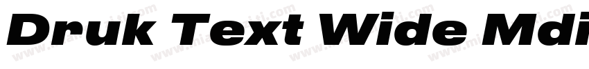 Druk Text Wide Mdium Trial字体转换